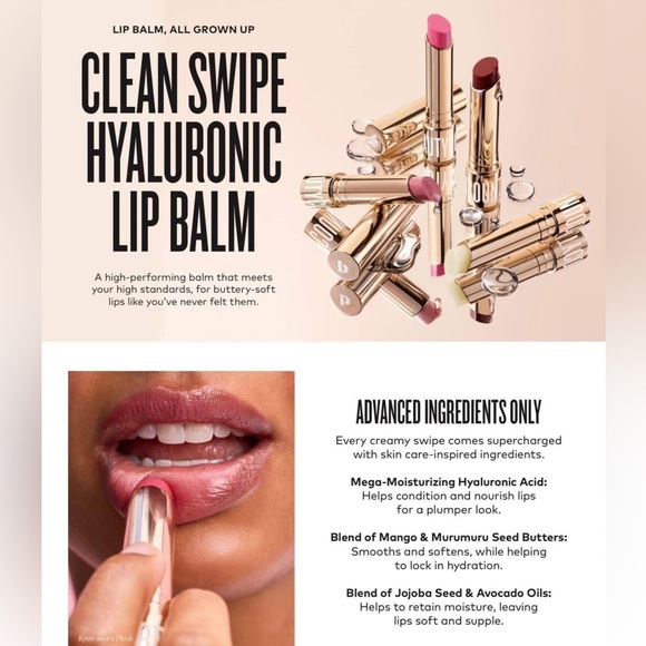 NEW Beautycounter Hyaluronic Lip Balm - Limited Edition Shade Crush - Picture 2 of 4